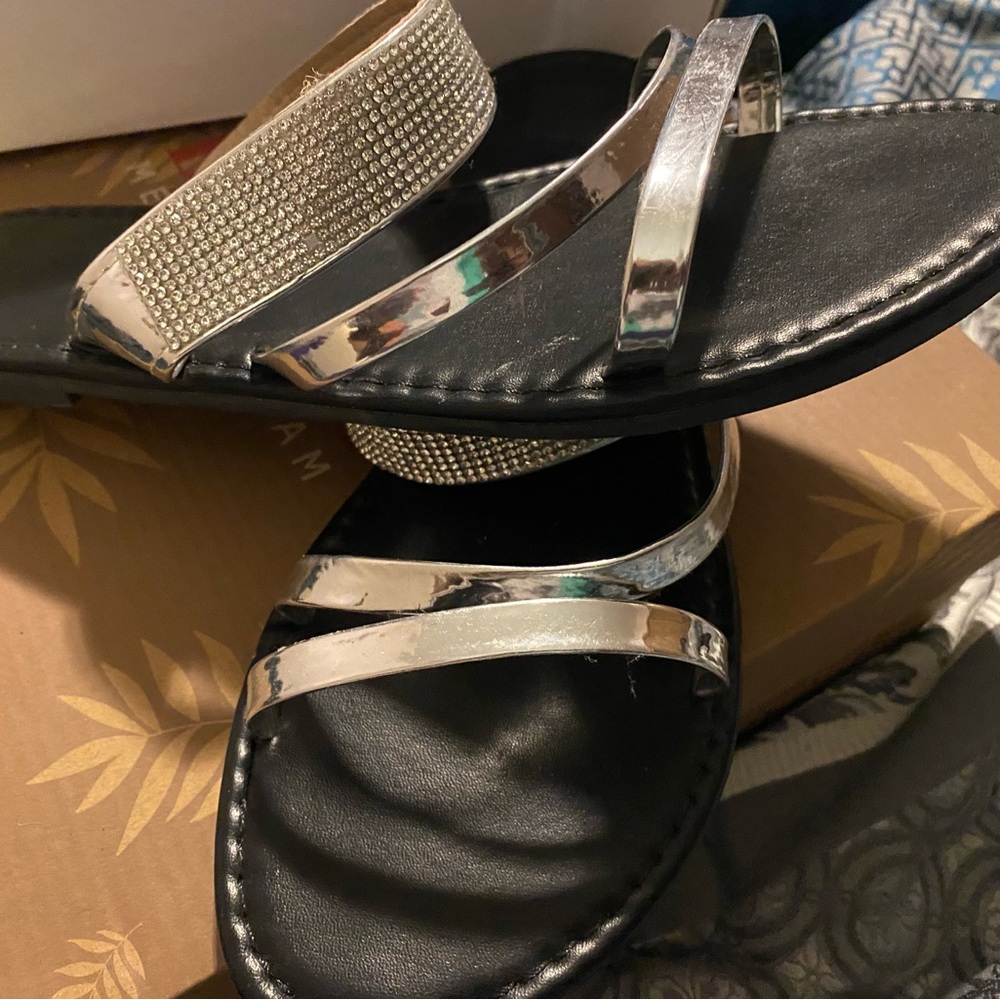 Silver slippers